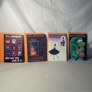 Halloween Greeting Cards Set of 4
 for GRANDPARENTS
